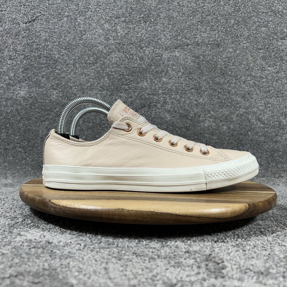 Converse Chuck Taylor All Star Women’s Size 9 Blush Pink Rose Gold Leather Shoes